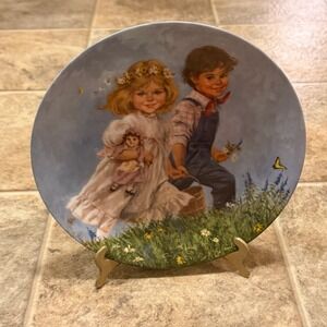 Reco Jack and Jill John McClelland‎ Mother Goose Collector Plate 1986 8.5"